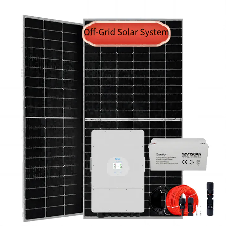 Off-Grid-Solarpanel-Kit mit Batterie und Wechselrichter